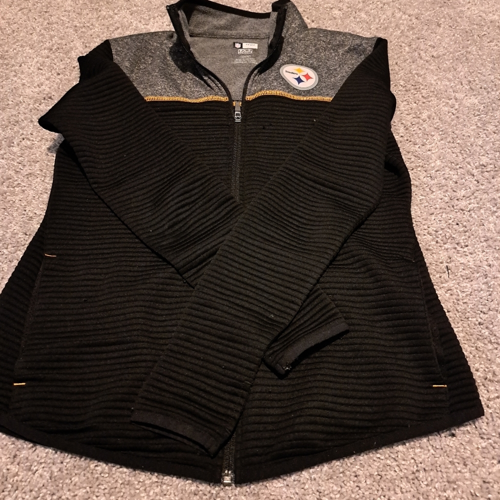 Women's NLF Steelers Zip Fleece